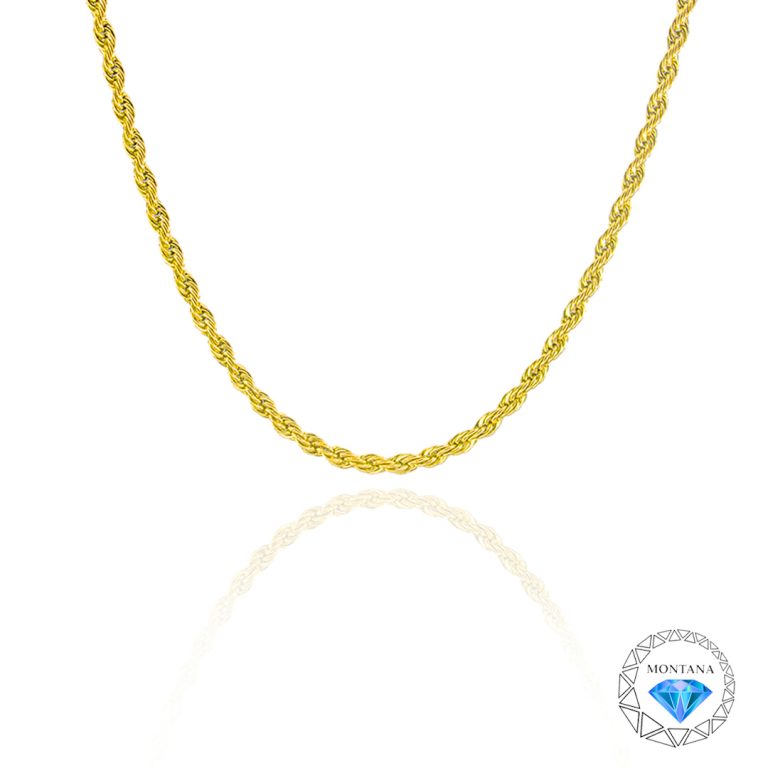 Rope Chain 3mm ~ Gold Plated