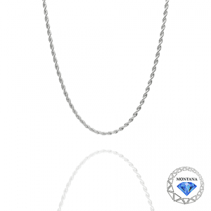 Rope Chain 4mm ~ White Gold
