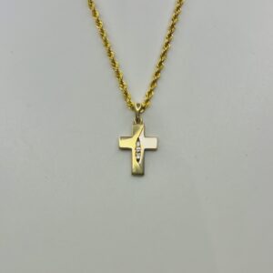 Cross 14K Full Gold with diamonds