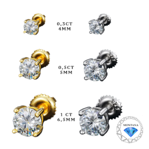 Round Diamond Earring