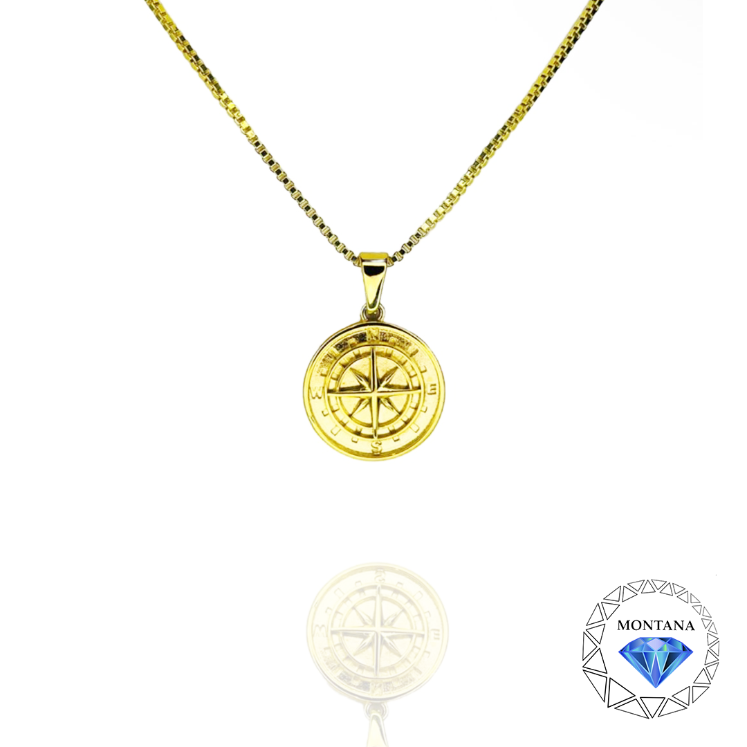 Compas Pendant + Chain