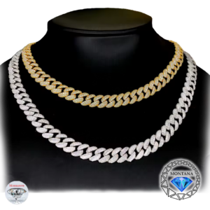 CUBAN CHAIN 8MM MOISSANITE VVS